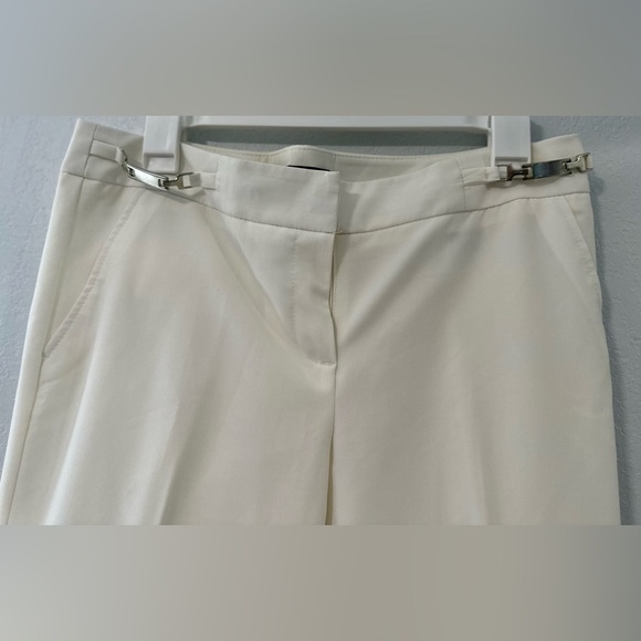Zac & Rachel Pull-On Ankle Pants Women's 8P White Mid-Rise Comfort Dress Pants - Picture 2 of 4